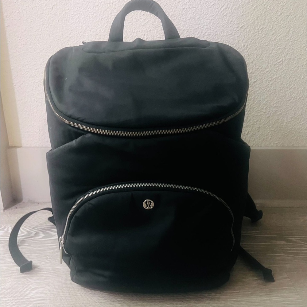 lululemon athletica Black diaper bag Backpack